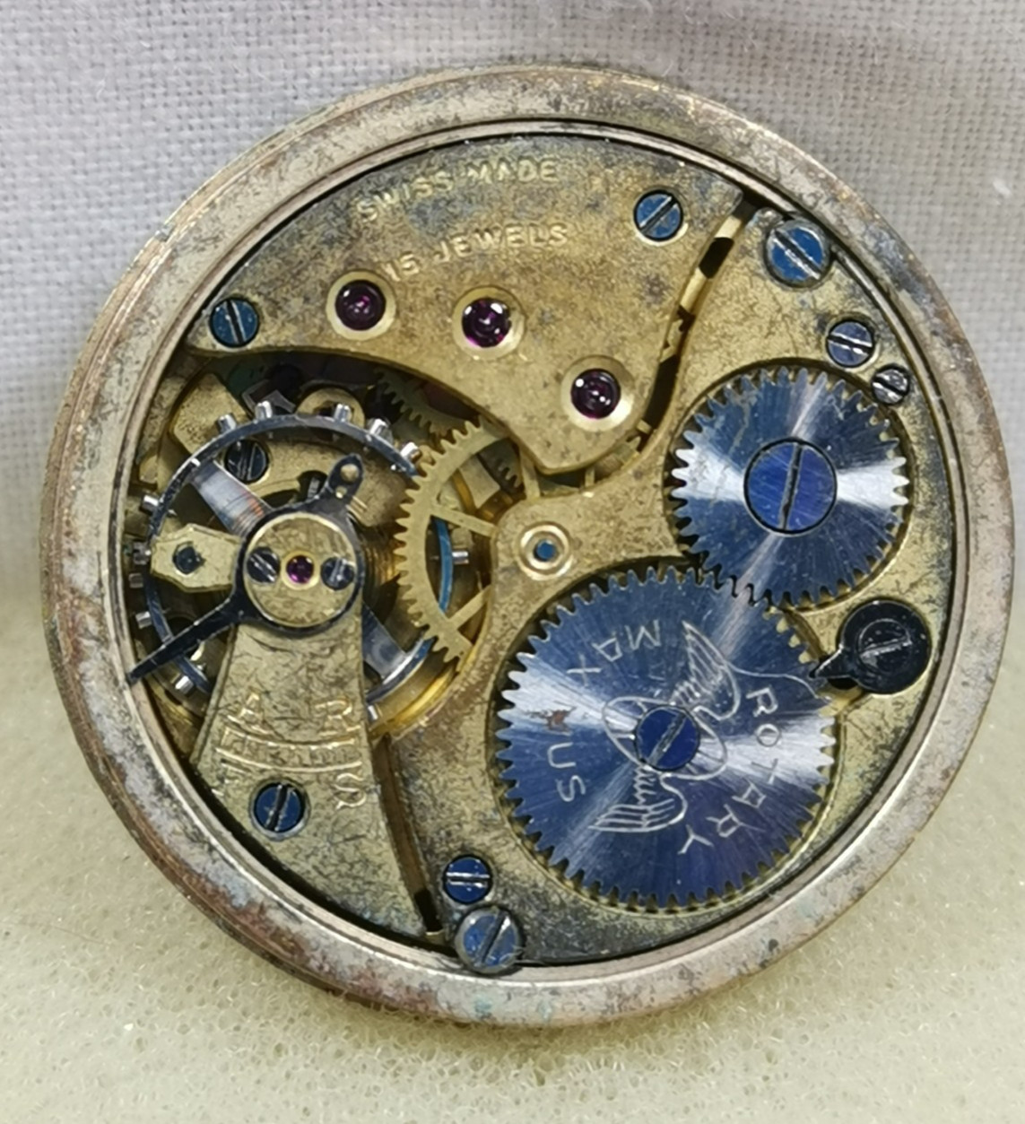 Rotary Maximus 15J Cal. Rotary Swiss Wristwatch Movement Repair/Parts