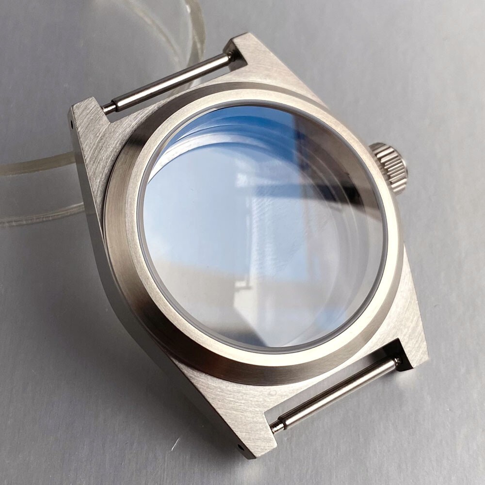 New 20ATM 38mm AR Sapphire Glass Watch Case 29mm California Dia For NH35 ETA2824