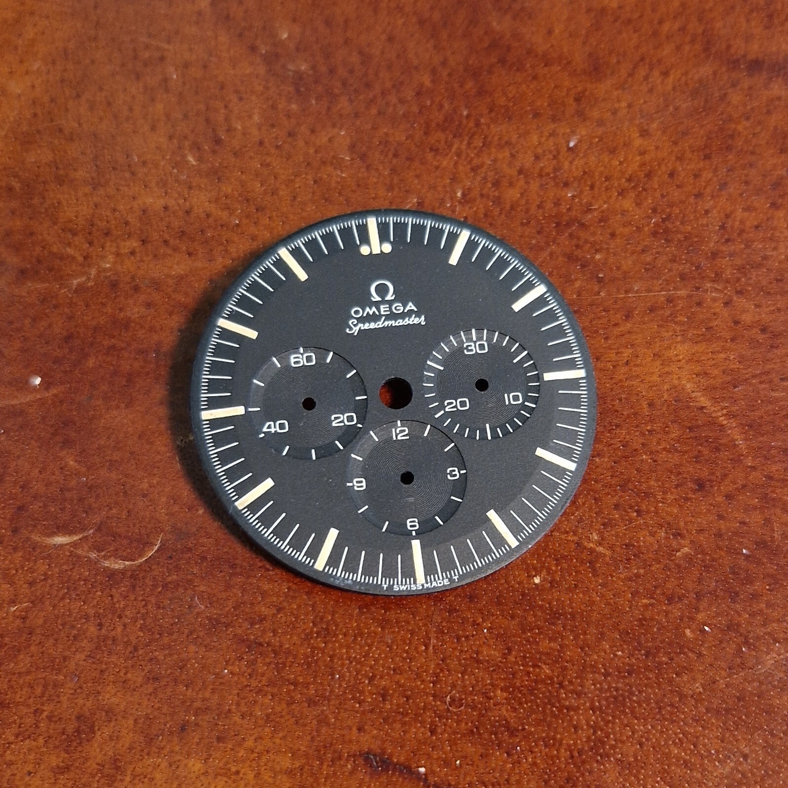 Omega Speedmaster Chronograph Moonwatch Dial Black/Grey