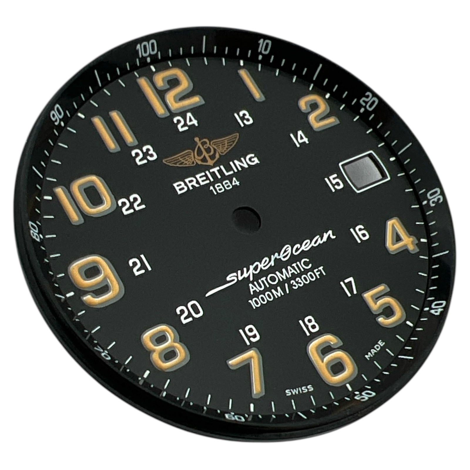Genuine Breitling Superocean 42mm Arabic Dial Black A17360