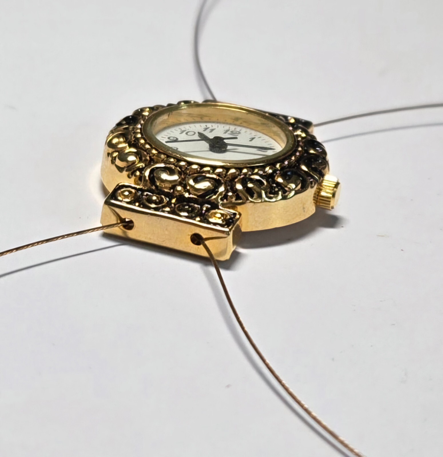 Beading Watch Faces Bronze Battery Included Watch Faces for Jewelry Making 3 pcs