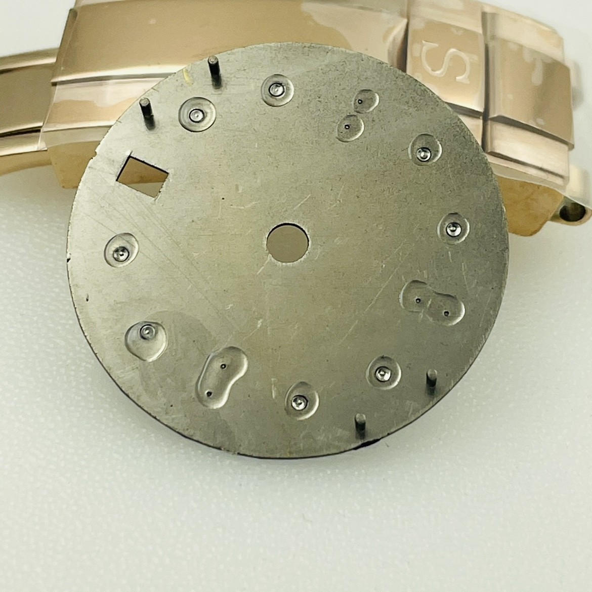 New 28.5MM Green Luminous Watch Dial Plate for Nh34 GTM Diving Watch Movement