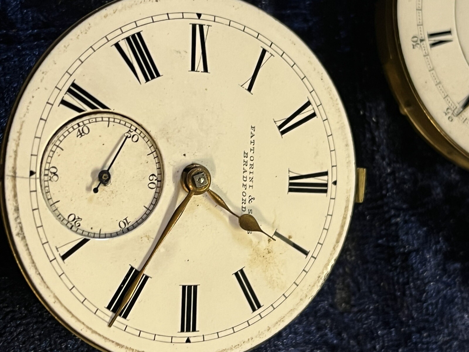 Antique Watch Faces Fattorini Spares Repairs Time Piece Items Unusual 80