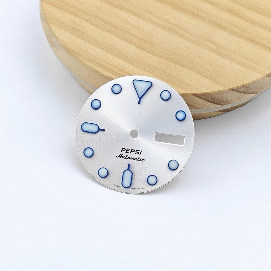 New No/S Logo NH35 Dial 28.5mm Blue SK007 Fits NH34/35/36 Movement Watch Parts