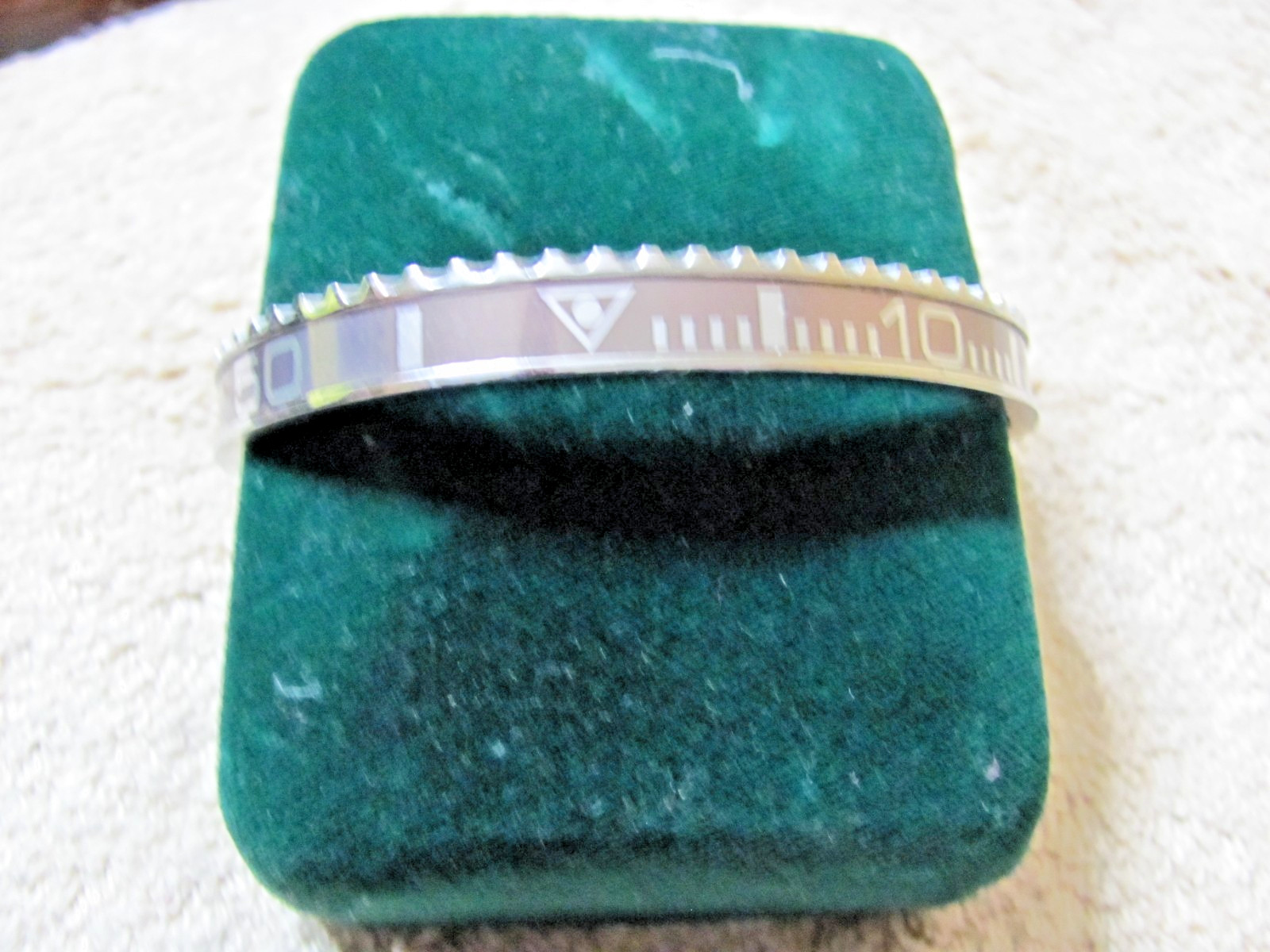ROLEX SUBMARINER STYLE, BEZEL STAINLESS STEEL, GHOST INSERT, MEN’S CUFF BRACELET