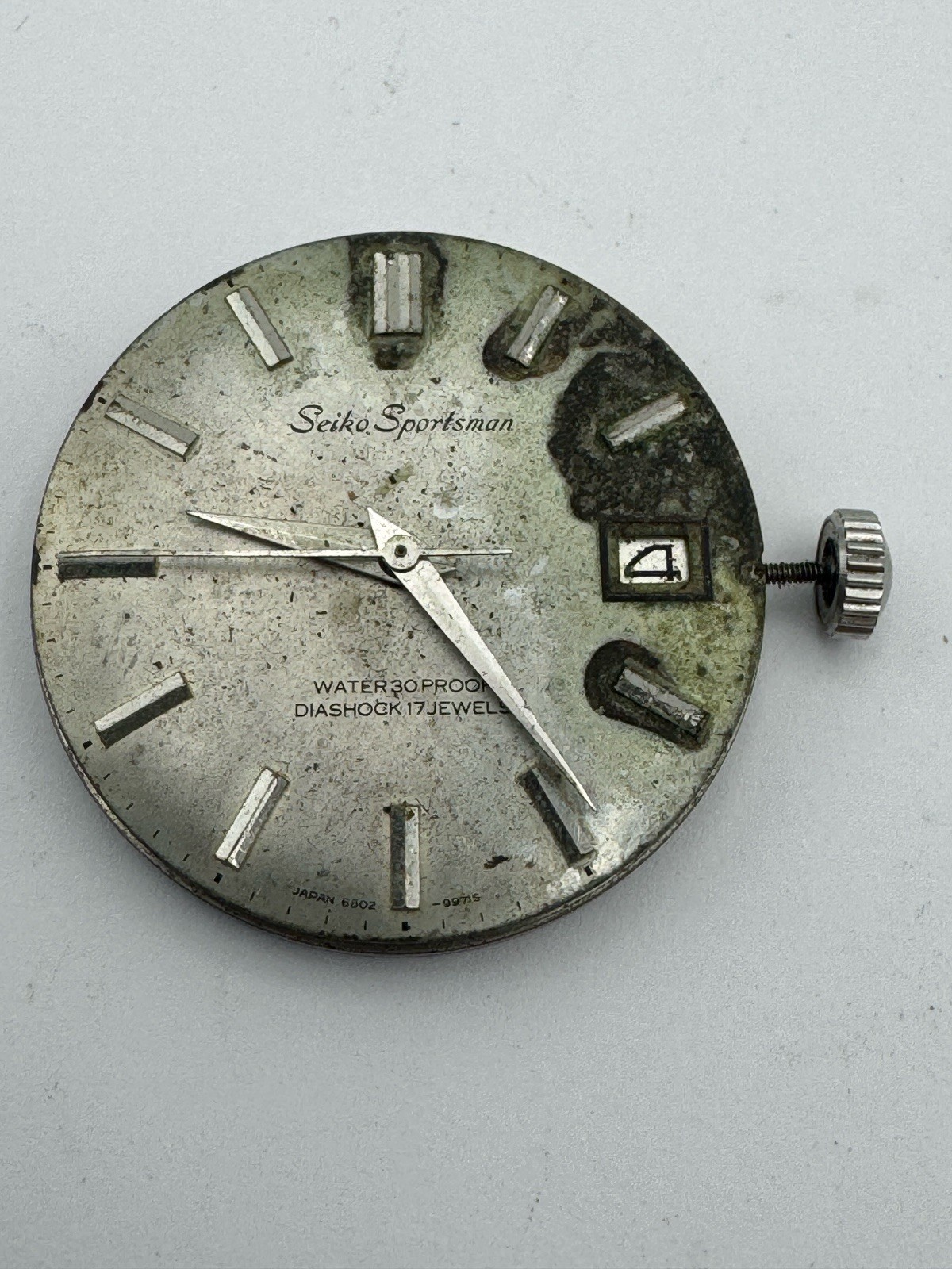 Vintage Seiko Sportsman Cal 6602B Watch Movement – Runs
