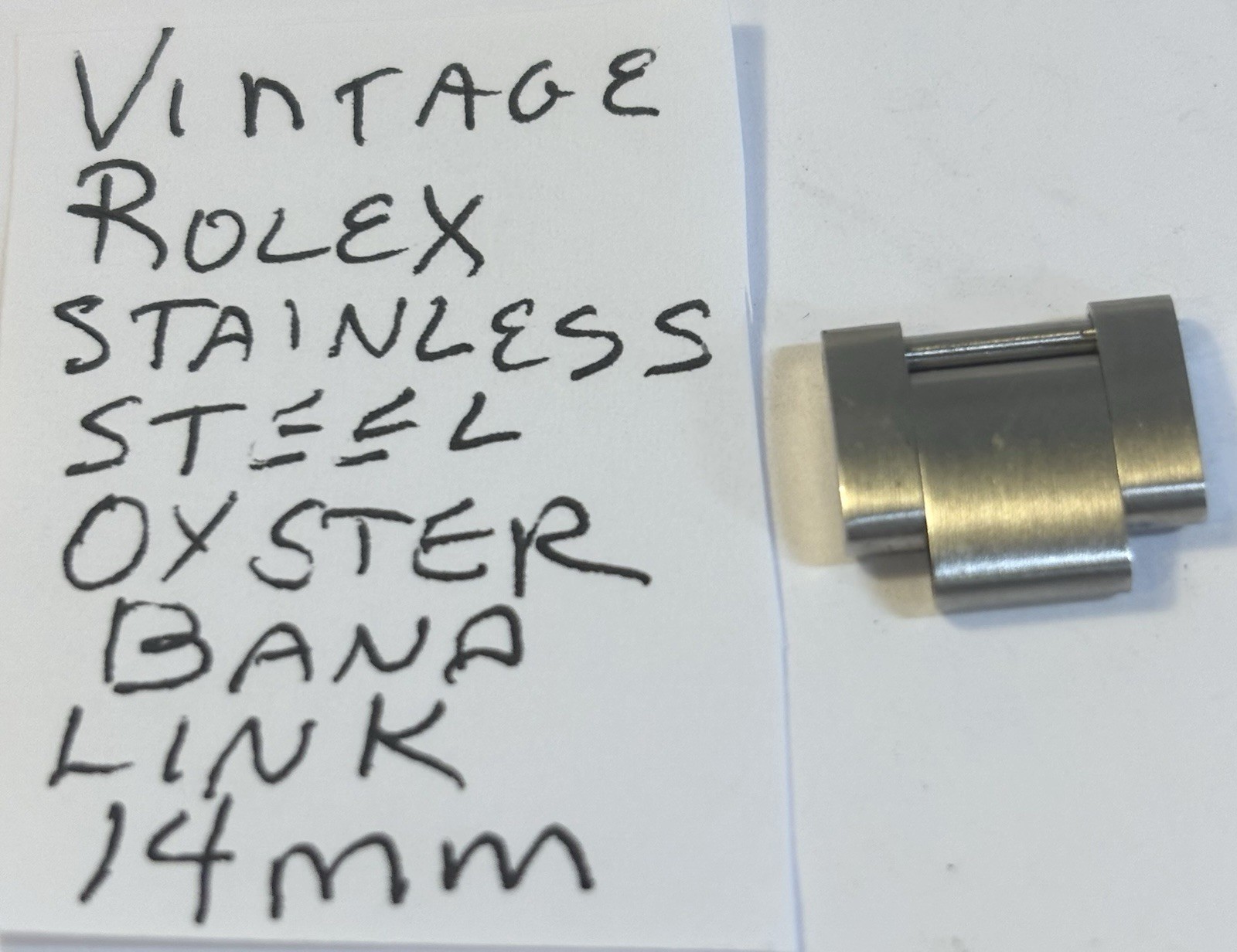 Vintage Rolex Stainless Steel Oyster Link 14mm