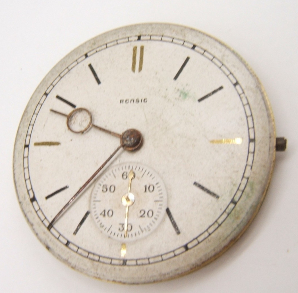 VTG RENSIE WATCH MOVEMENT FOR PARTS OR REPAIR 15J SWISS
