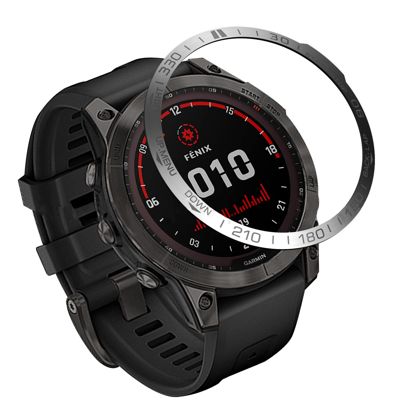 Watch Bezel Ring Protective Insert Bezel for Garmin Fenix 7X Watch Accessories