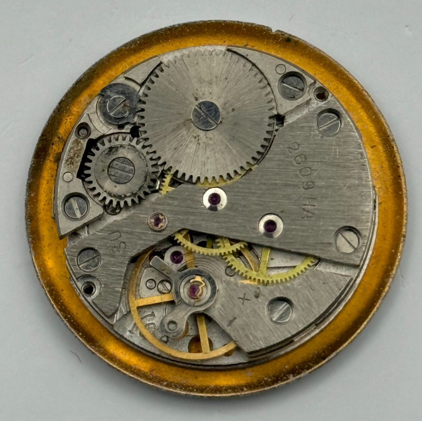 Poljot 2609.HA Watch Movement Sekonda 19 Jewels USSR Manual Vintage Parts 26.5mm