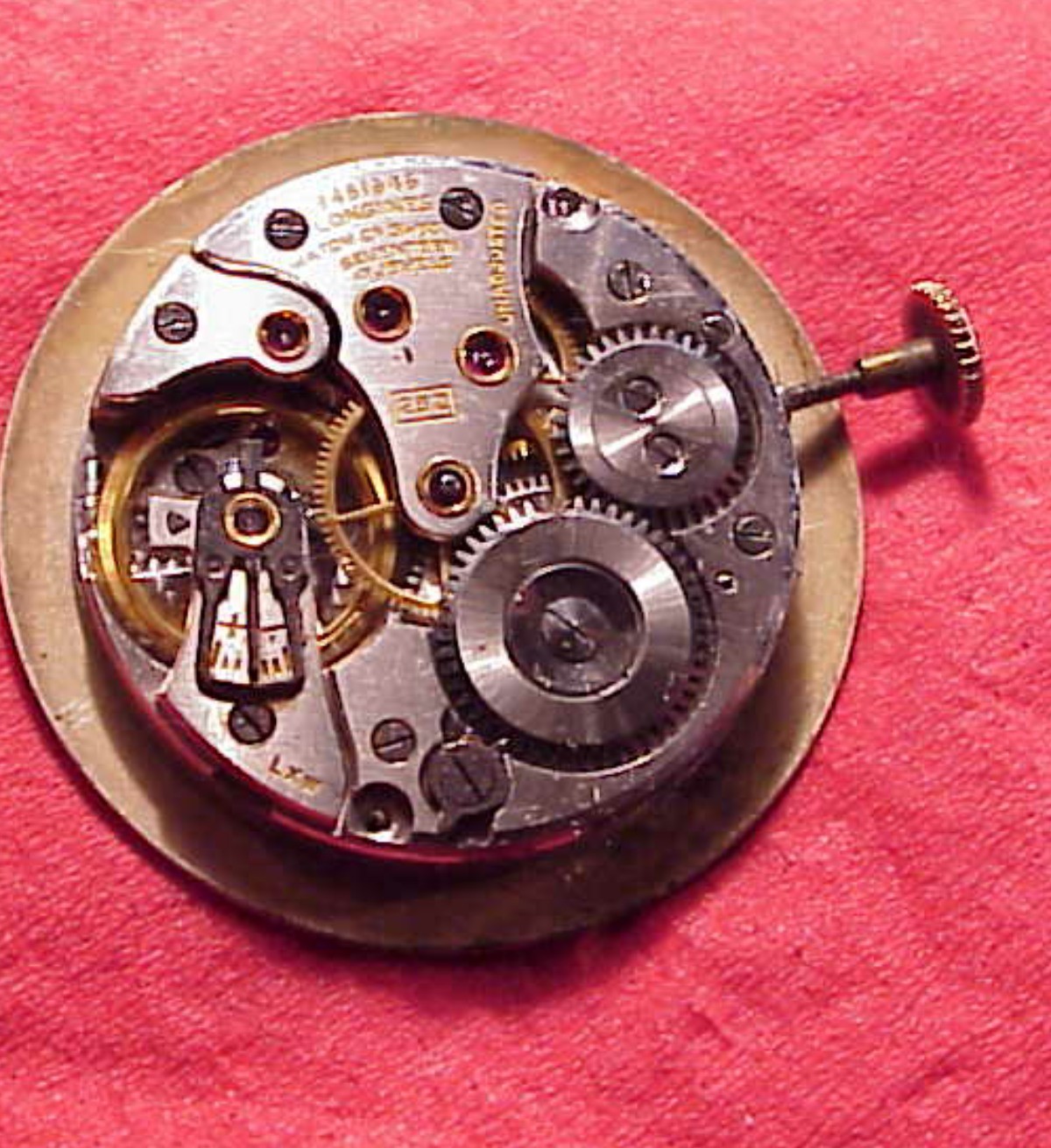 LONGINES 23Z SUB SECOND RUNS ON WINDING WRISTWatch Movement REPAIR PARTS