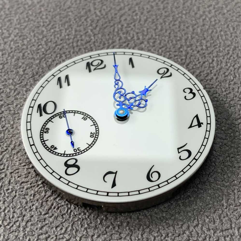 37mm Watch Dial Face+ Blue Watch Hands Kit for ETA 6497 ST3600 Movement E