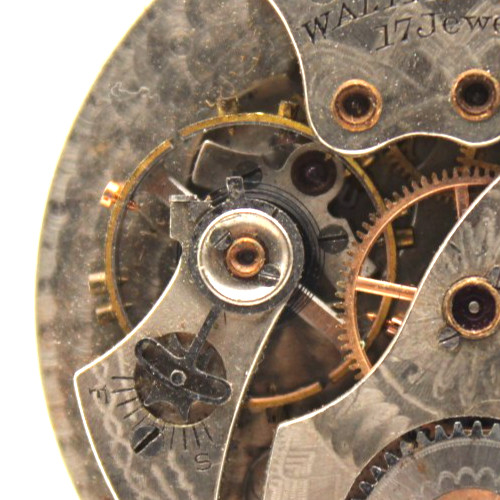 1917 WALTHAM POCKET WATCH MOVEMENT 21740250 GRADE: 1425 14s 17j (RT2)