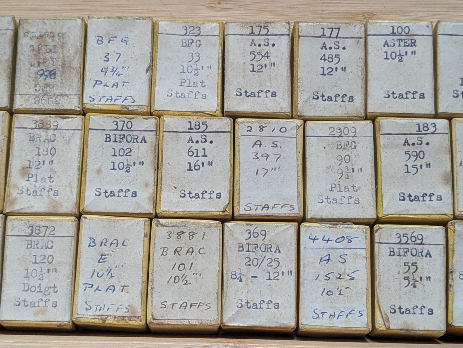 Watch Parts, New Old Stock in Boxes, Various Makes / Cals BRAC, AS, #R596