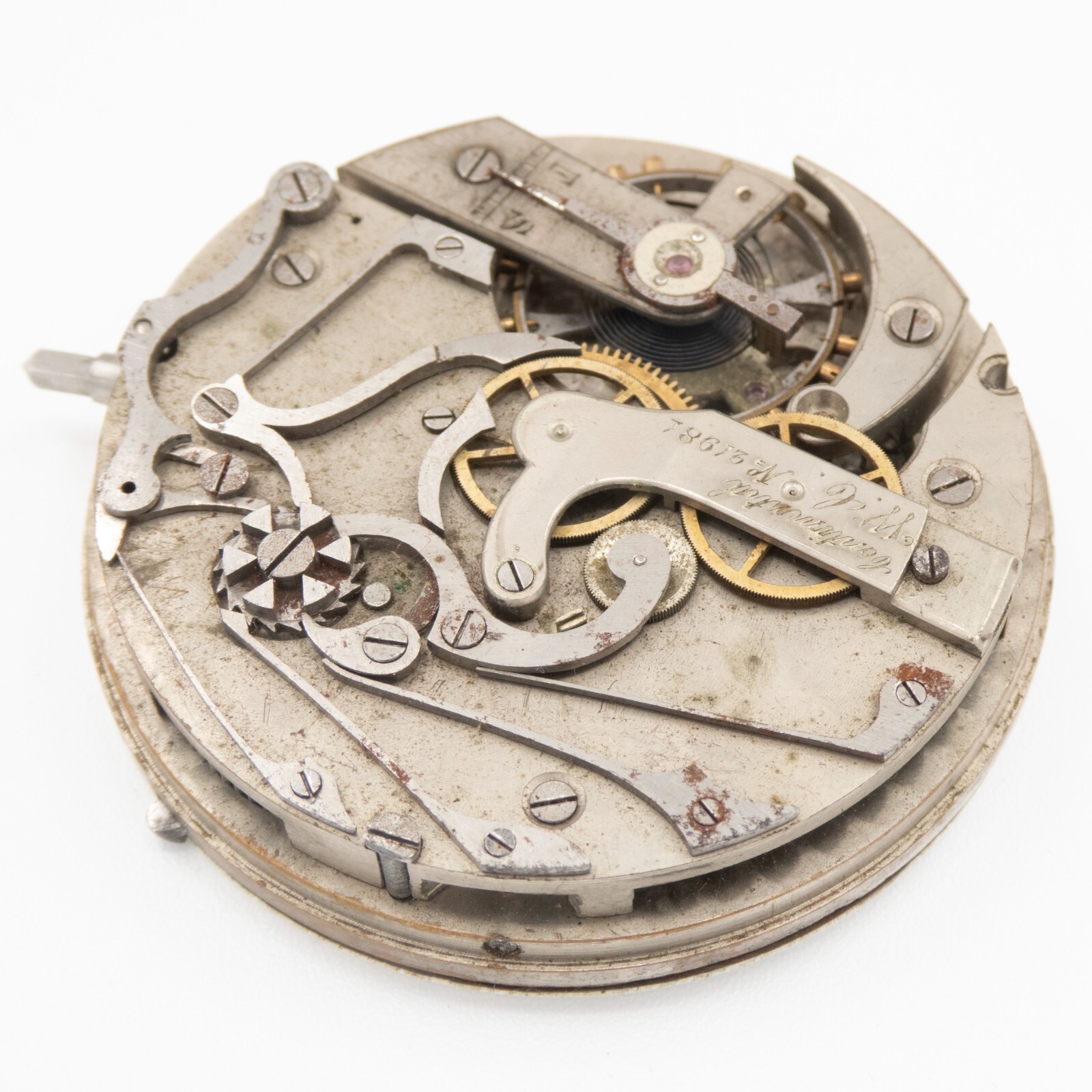 Continental 45.8 x 12.2 mm Lever-Set Chronograph Antique Pocket Watch Movement