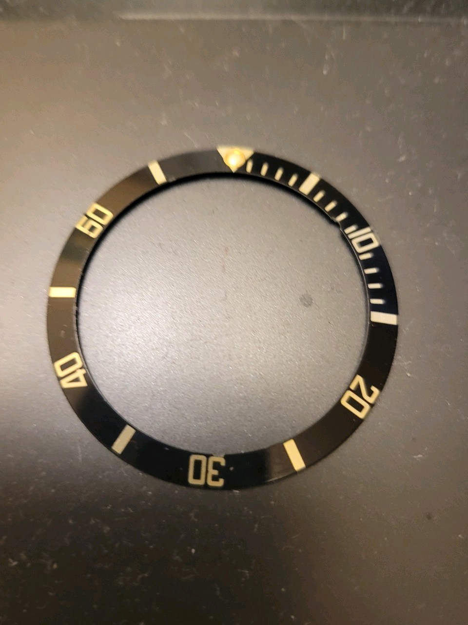 Vintage Genuine Rolex Submariner 16800 116610 Black Watch Bezel Insert