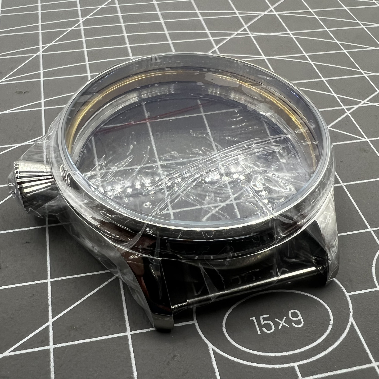 44mm Watch Case Stainless Steel Case for 6498 Seagull ST3600/ST3621 or ETA 6497