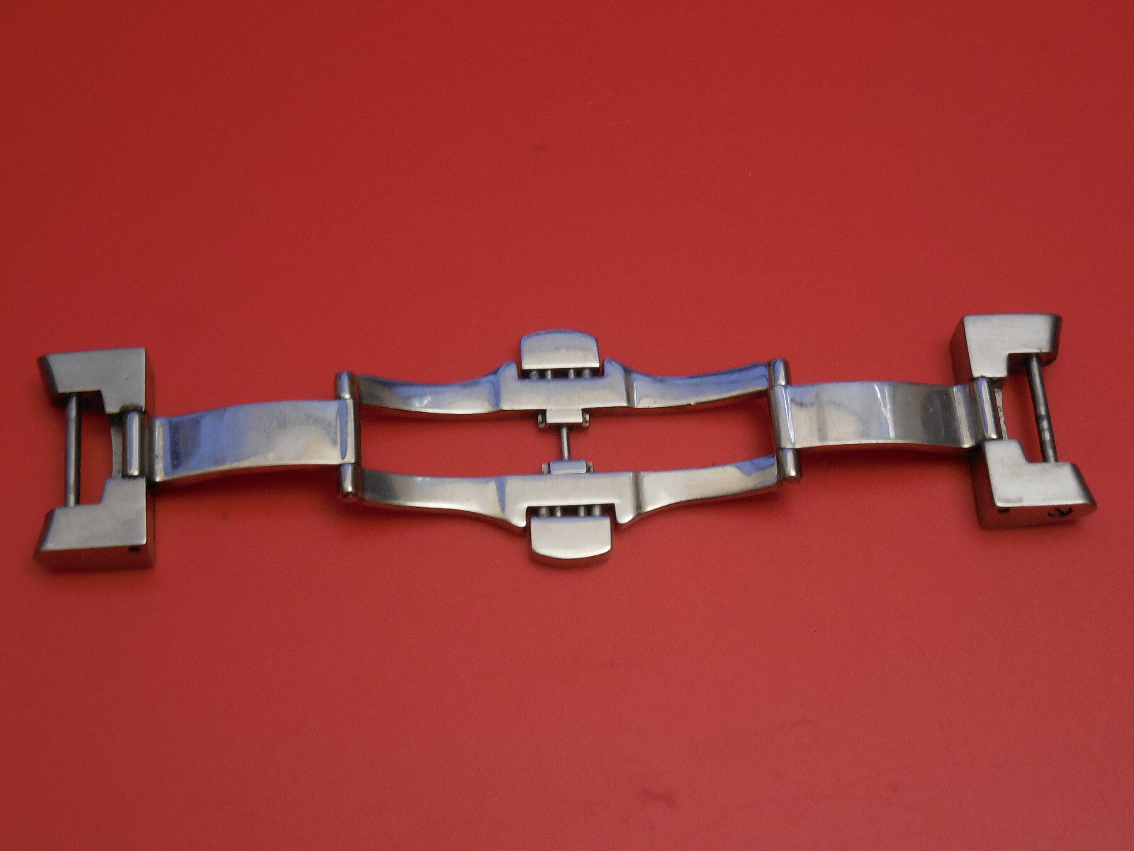 BAUME MERCIER SOLID SS CAPELAND GM AUTOMATIC STRAP BAND BRACELET BUCKLE 19MM