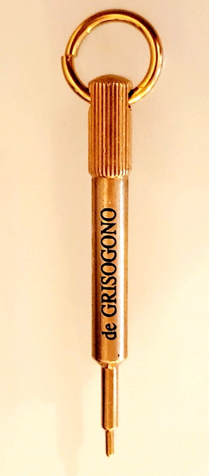 De Grisogono Gold Plated Stylus Pusher Pin NOS