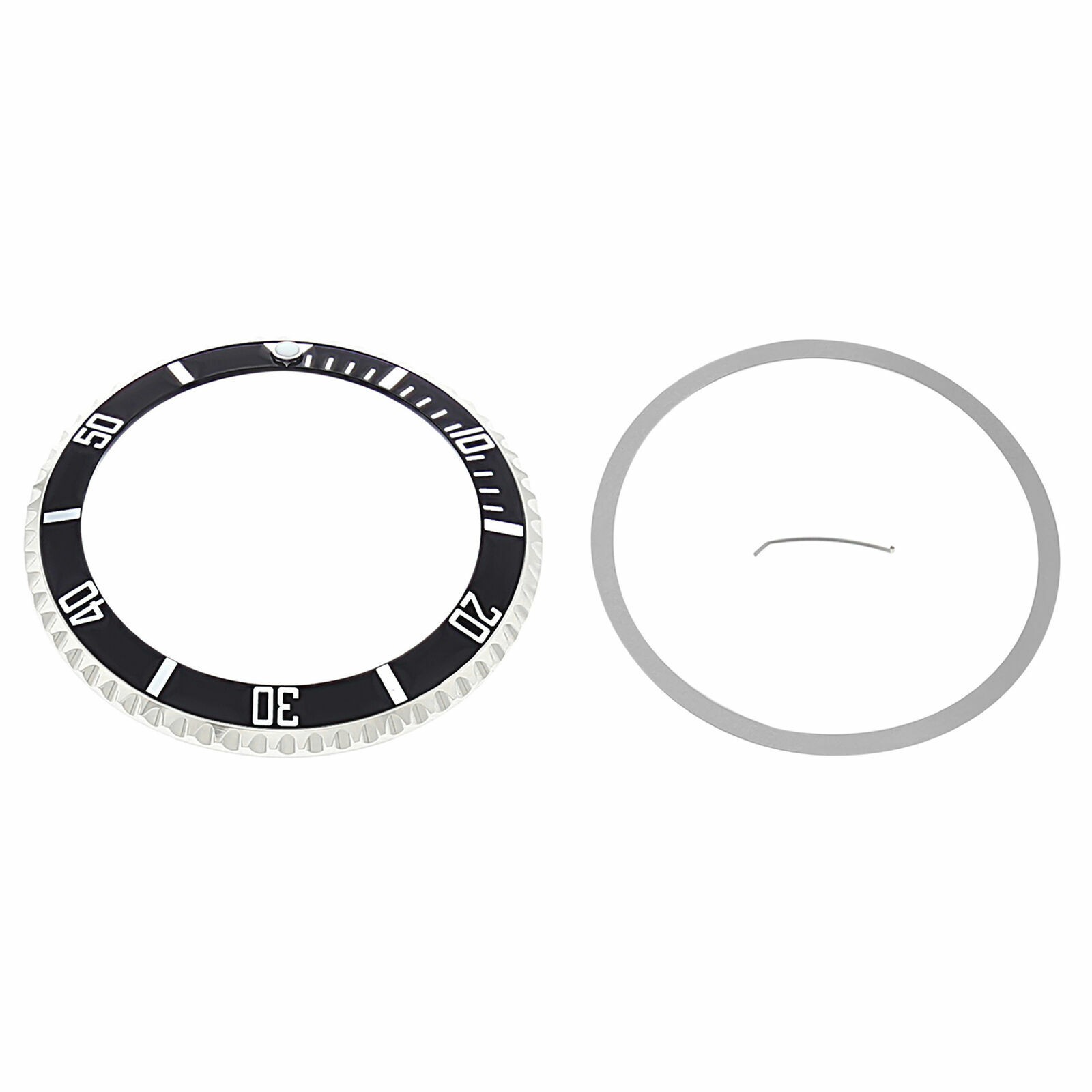 ROTATING BEZEL + INSERT FOR ROLEX SEA DWELLER 16600, 16660 INSTALLED BLACK
