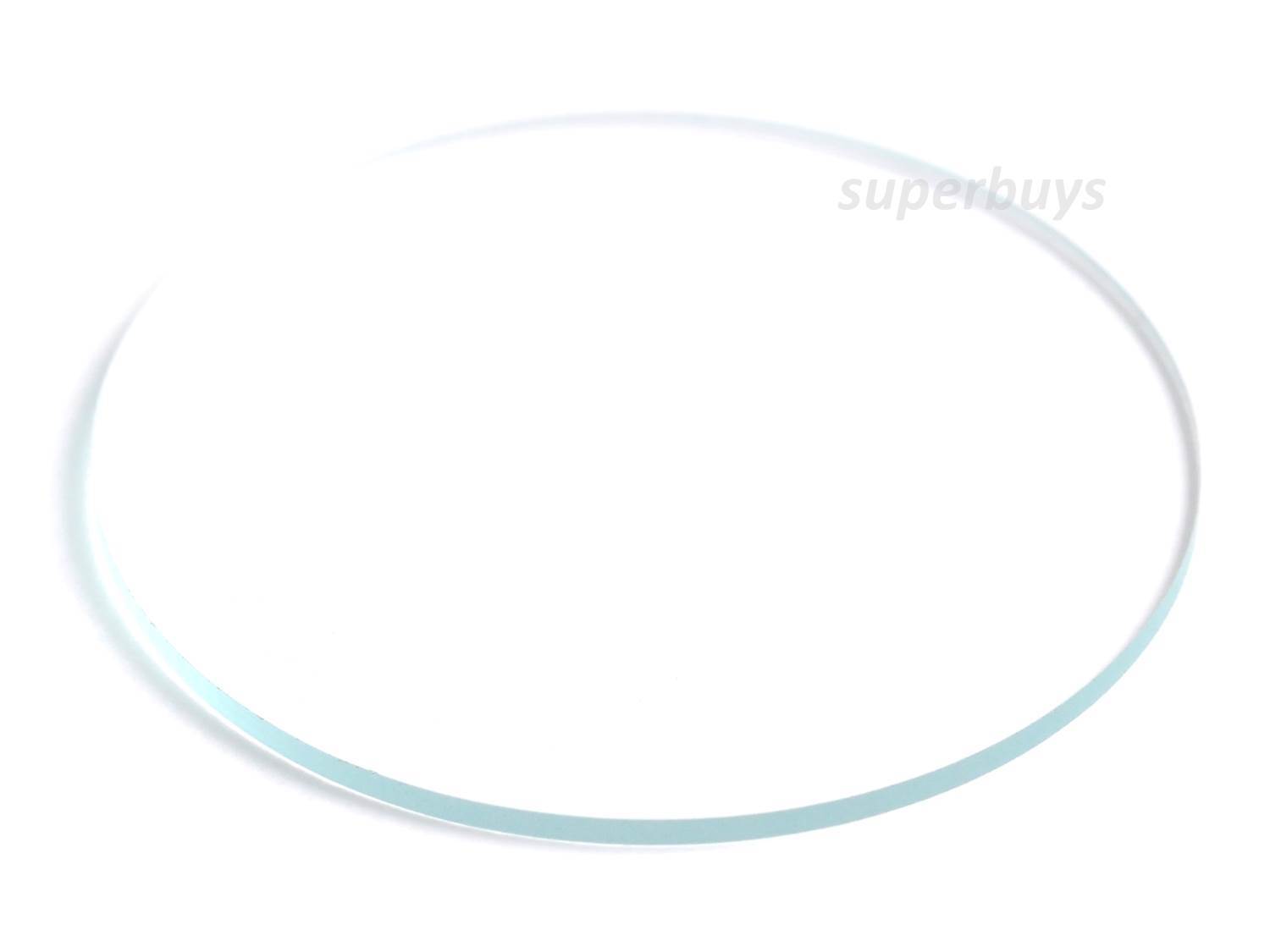 1pc 37mm Flat Watch Face Replacement Round Clear Crystal Mineral Glass 1mm Thick