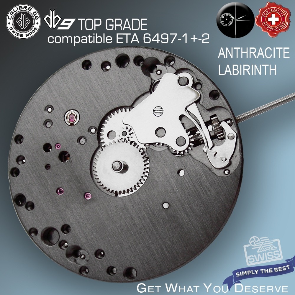 MOVEMENT CAL DB9 LABIRINTH ANTHRACITE, TOP GRADE – SWISS MADE – comp. ETA 6497