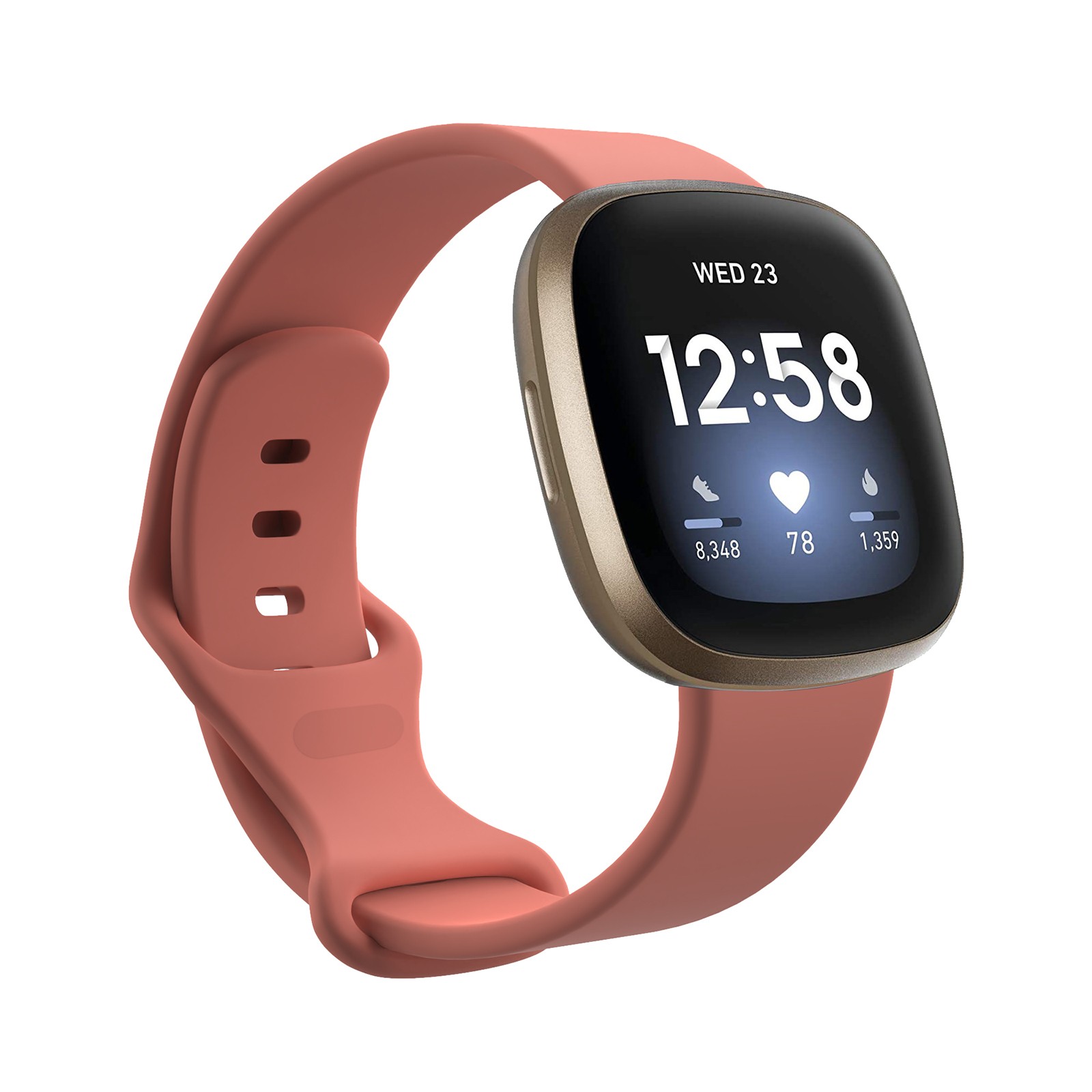 Silicone Watch Band Wristband For Fitbit Versa3, Fitbit Sense Smart Watch