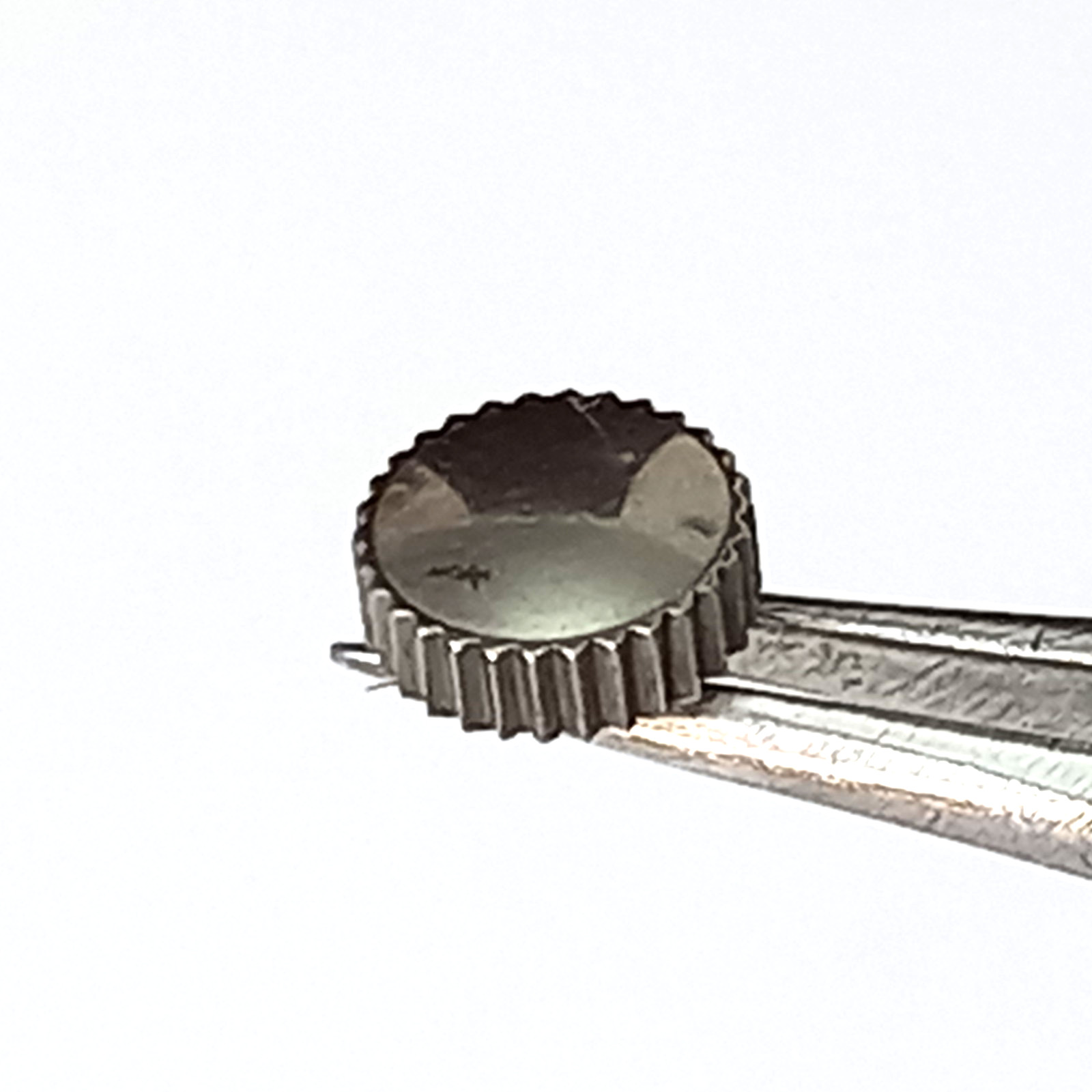 6mm Stainless steel Crown For Vintage 1950-70s Swiss Watches Stem 1.0 mm Tap 9