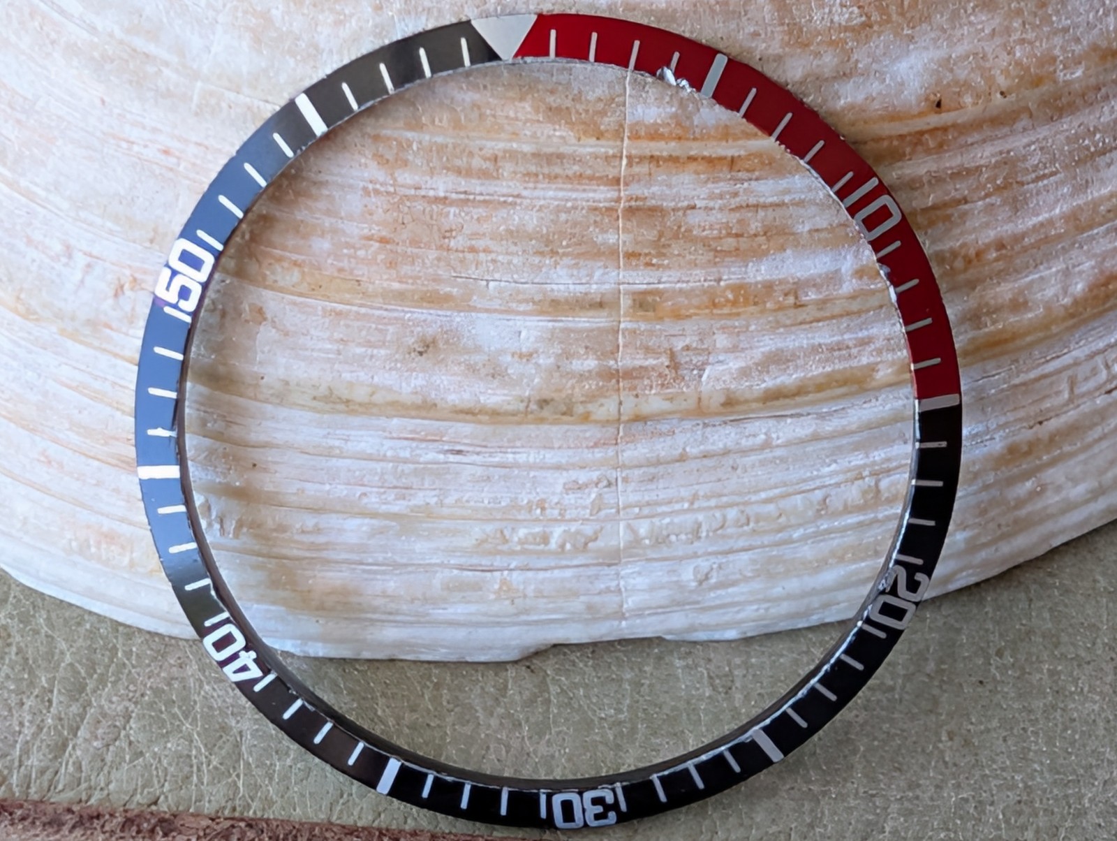 Vintage Bulova Caravelle Set-O-Matic Diver BEZEL INSERT FOR N538 & Q110 CASES