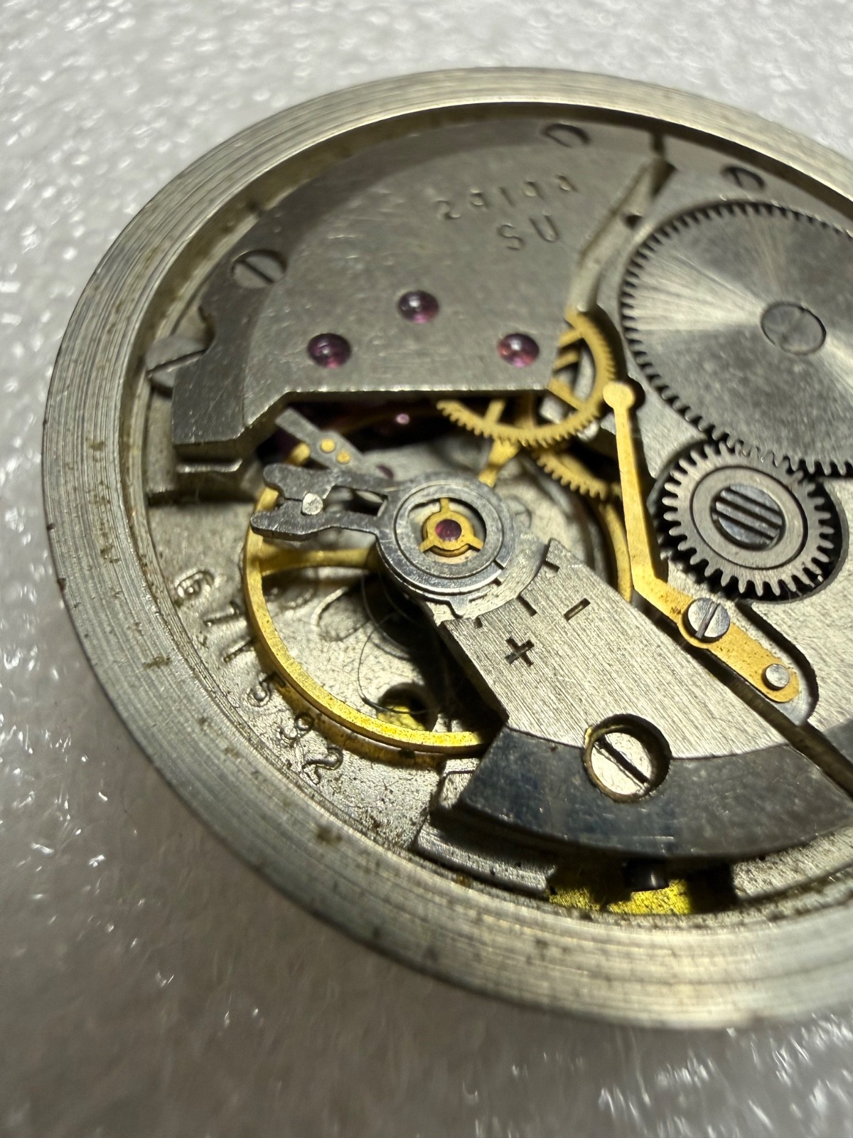 Watch movement USSR Vostok Cal.2414A plus Dial.For parts.