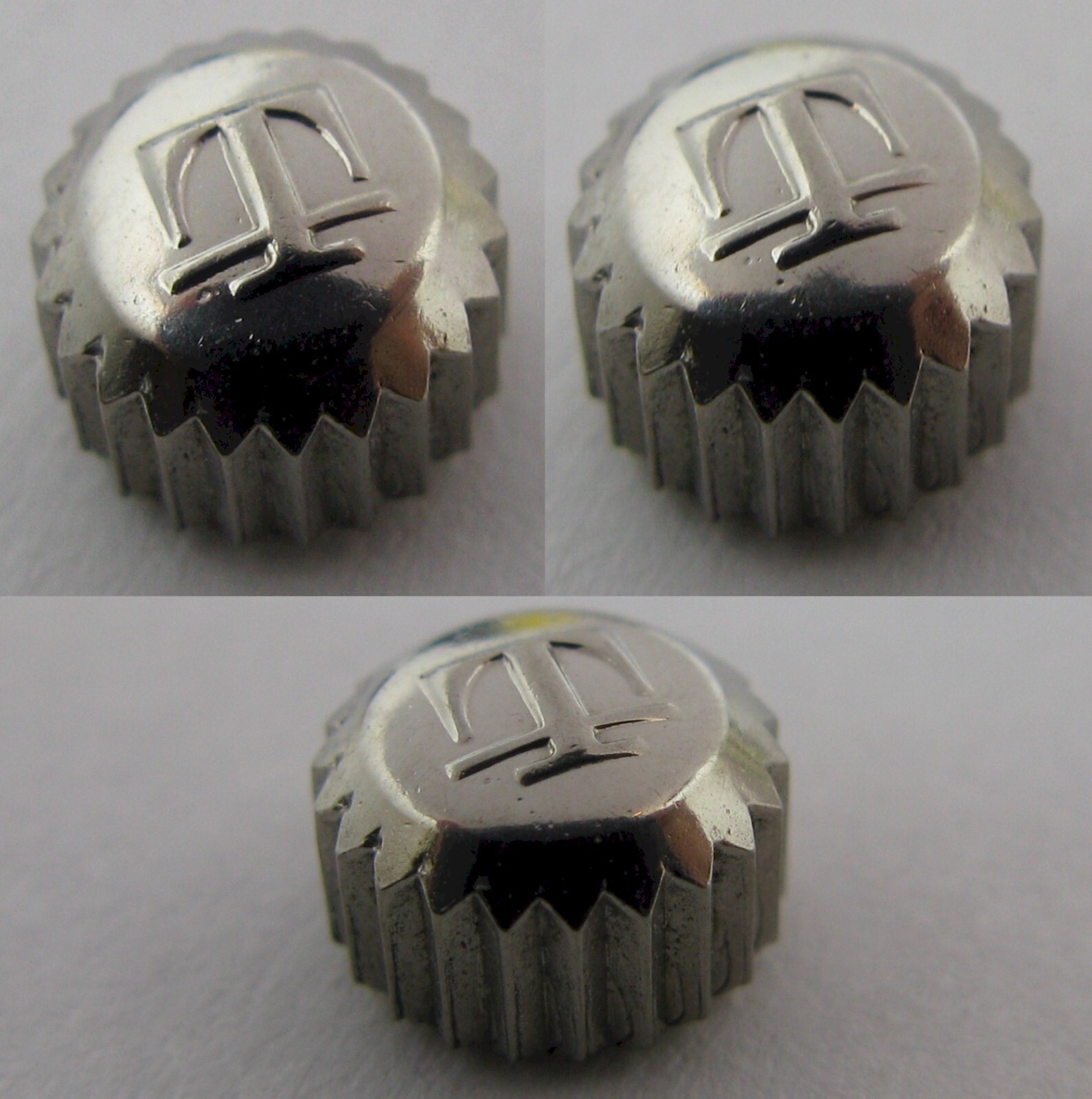 Tissot Watch Part “waterproof with bad gasket” s. steel Crown 6.2 millimeters