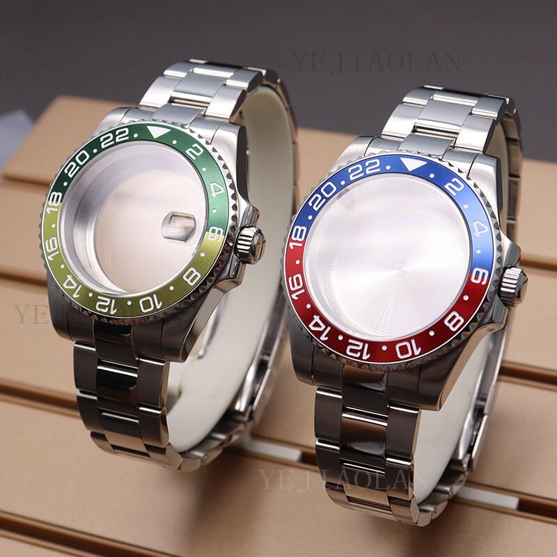 40mm Watch Case 20mm Strap Ceramic Bezel Fit Nh35 Nh36 Movement 10TAM Waterproof