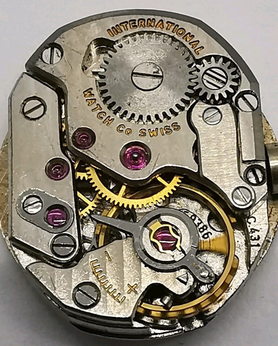 Vtg 1960s IWC International Watch Co Calibre C.431 Ladies Wrist Watch Movement