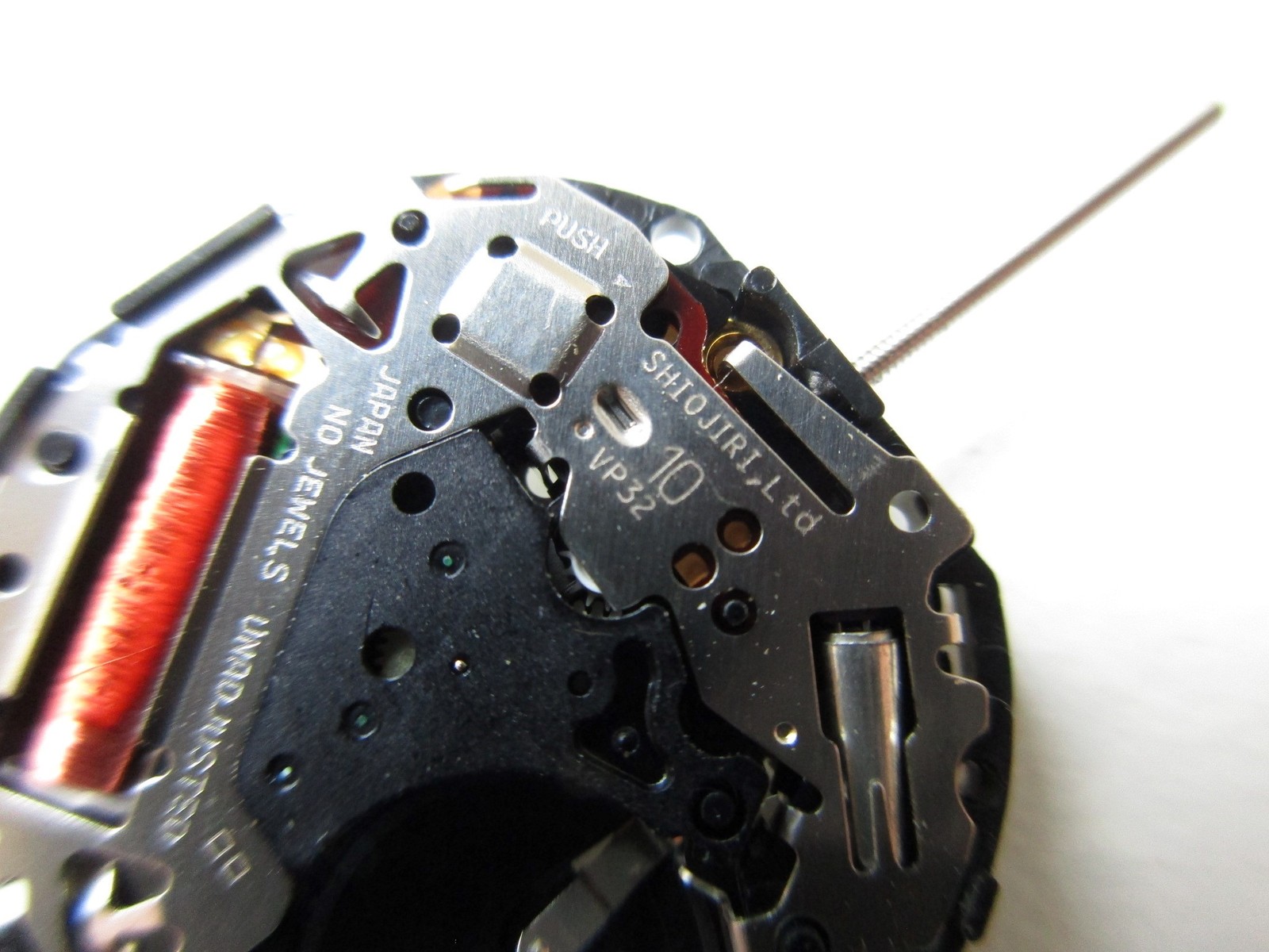 Shiojiri Pulsar Seiko 10½”‘ cal. VP32 N.O.S. watch movement date at 3