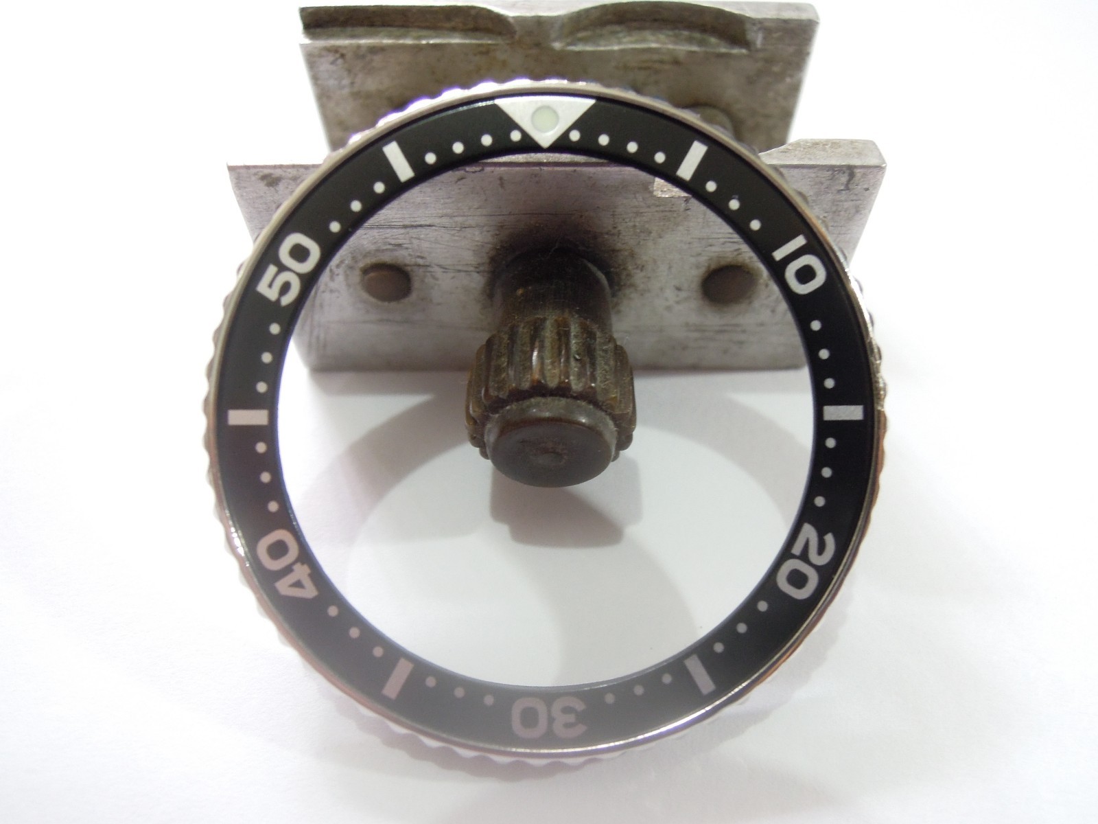 NEW STAINLESS METAL BEZEL WITH BLACK INSERT LARGE DIVERS SKX007 /SKX011J /SKX399