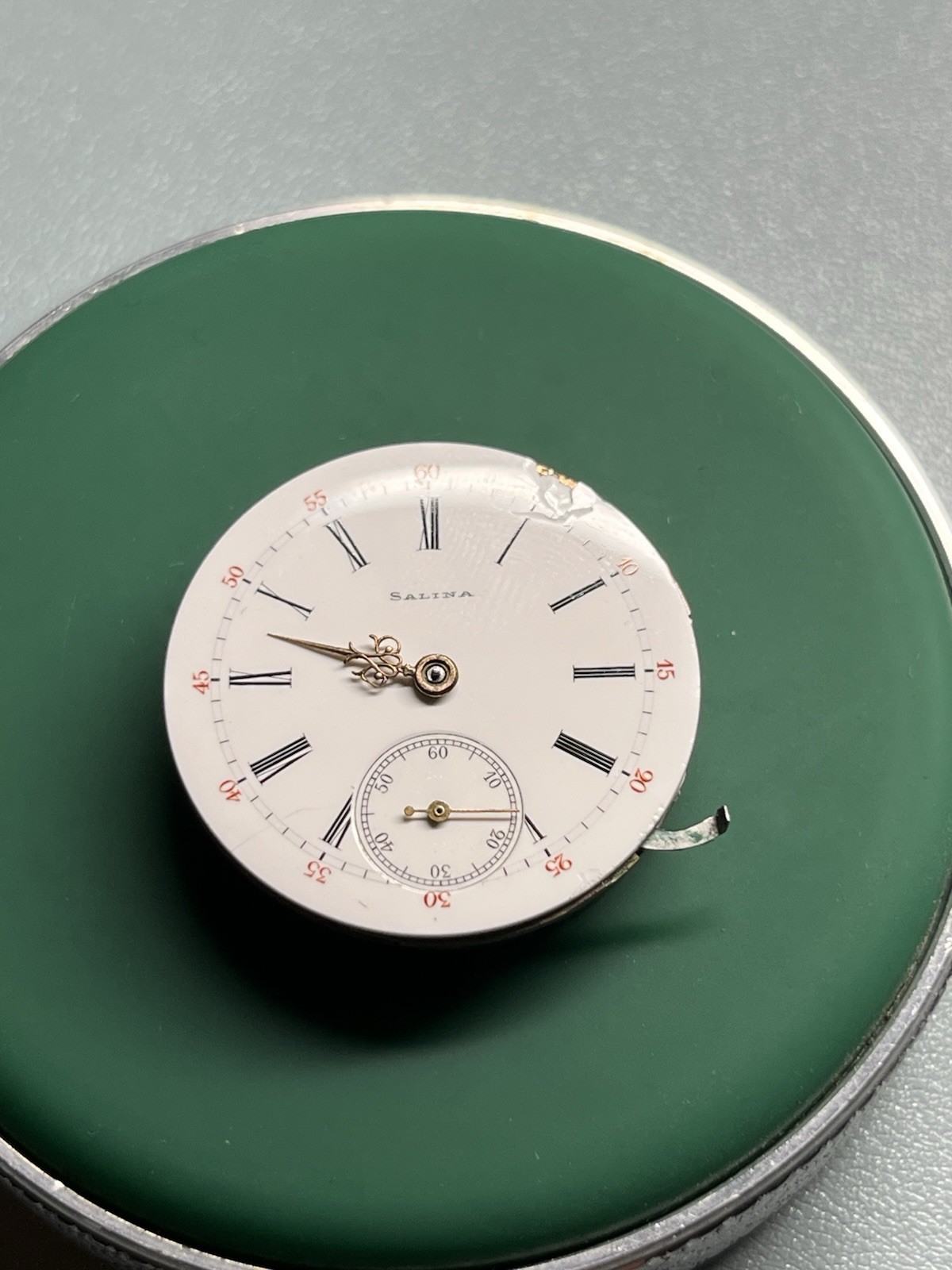 RUNNING Longines 0s Private Label 29.6mm Pocket Watch Movement