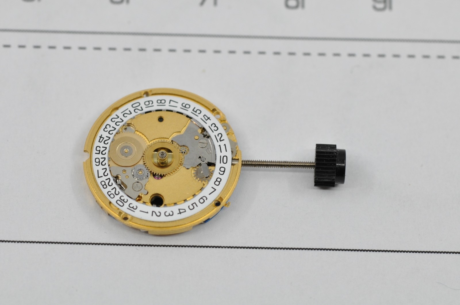 watch movement ETA 956.112 two hands date at 3 new