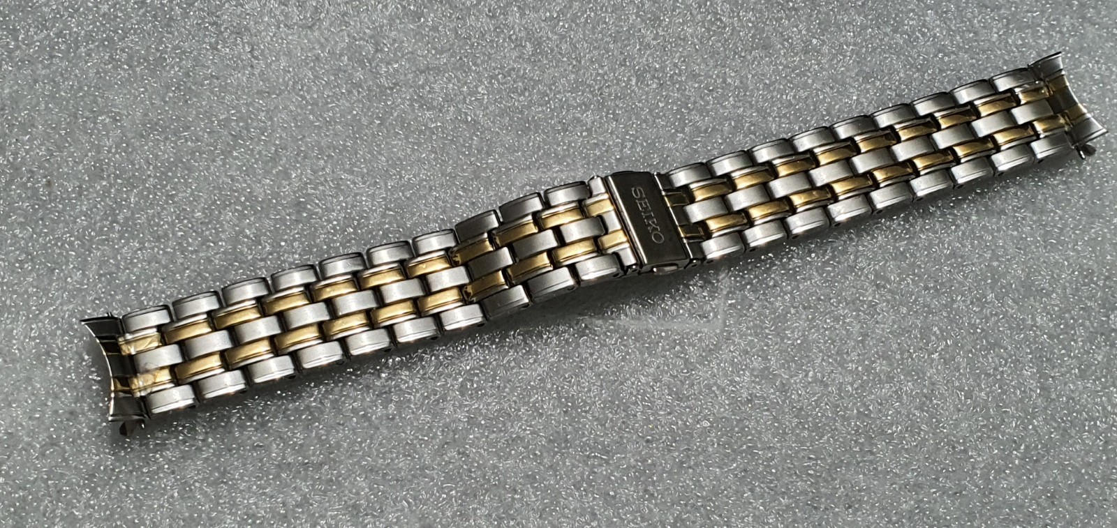 Seiko Two Tone Bracelet Strap For 5M62-0CJ0 Kinetic Watch Stainless Steel