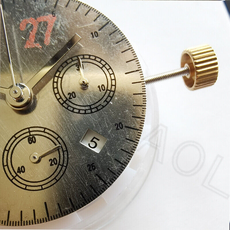 Asian 7750 Automatic Chronograph Movement ETA 7753 Configuration Small Second @6