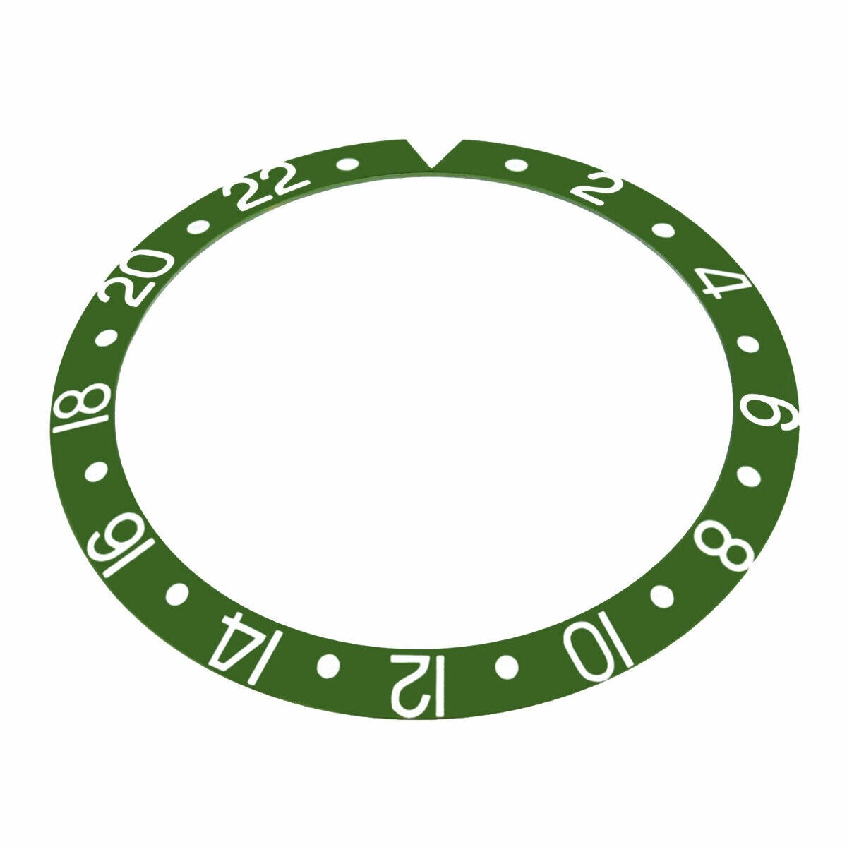 37.70mm x 30.70mm Green Replacement Bezel Insert For Rolex GMT 16700