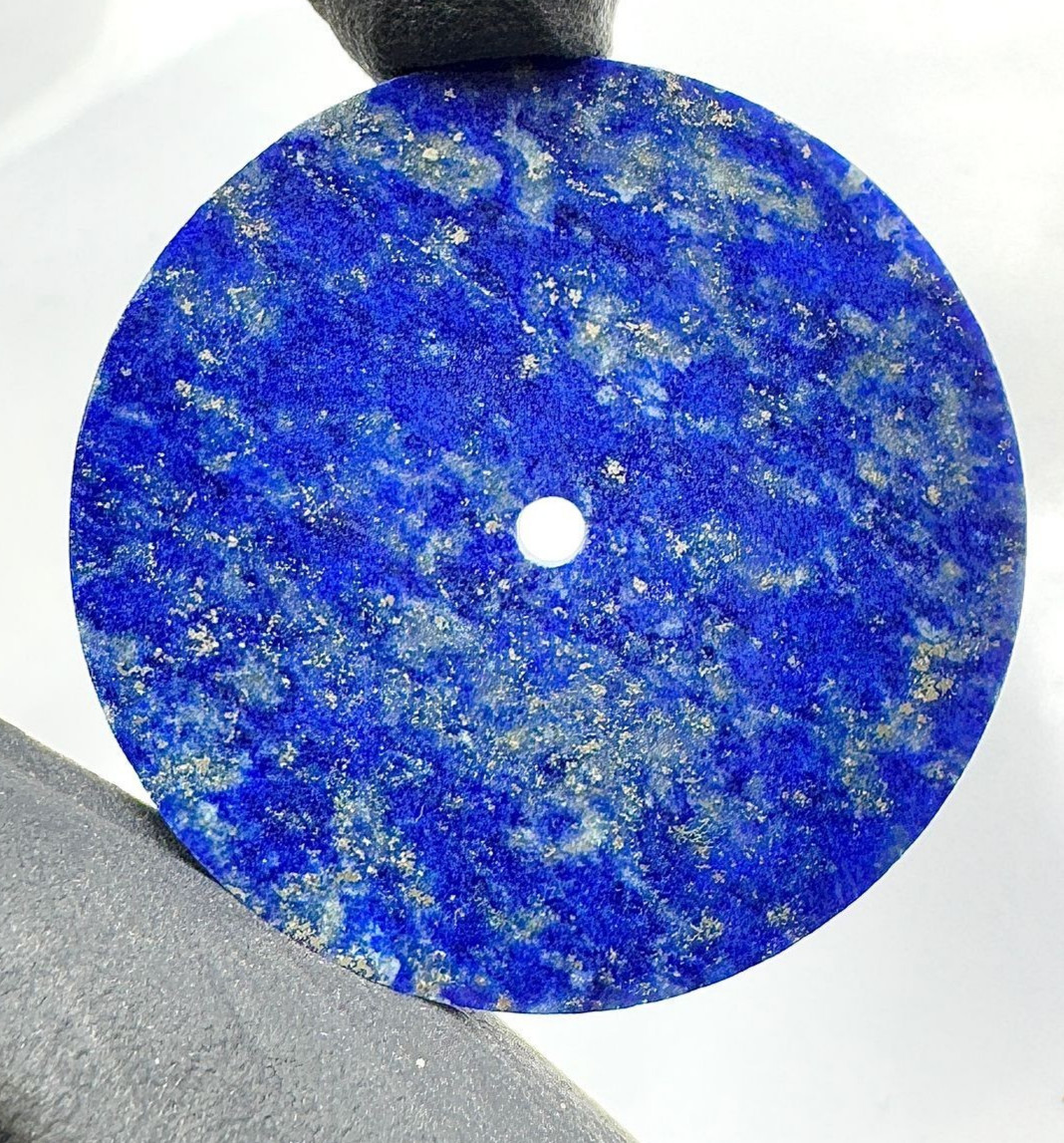 Natural Blue Lapis lazuli Watch Dial : 31.5 mm Gemstone Flat Disc GMC-615