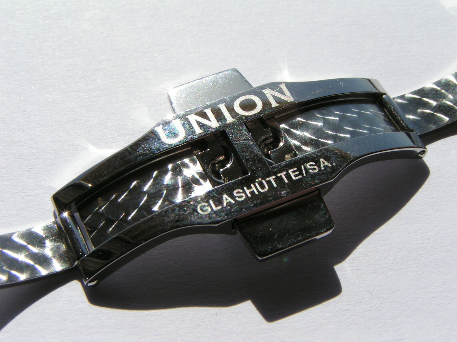 UNION GLASHÜTTE SA D640 000121 Steel 18mm Deployment Deployant Clasp Buckle I519