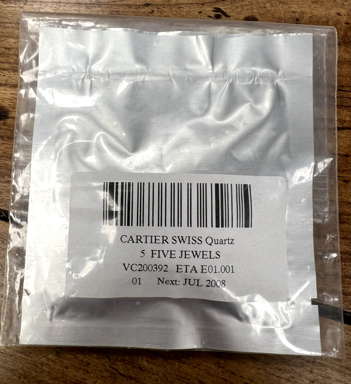 Original NEW Cartier ETA Quartz Movement 5 jewels E01.001 VC200392
