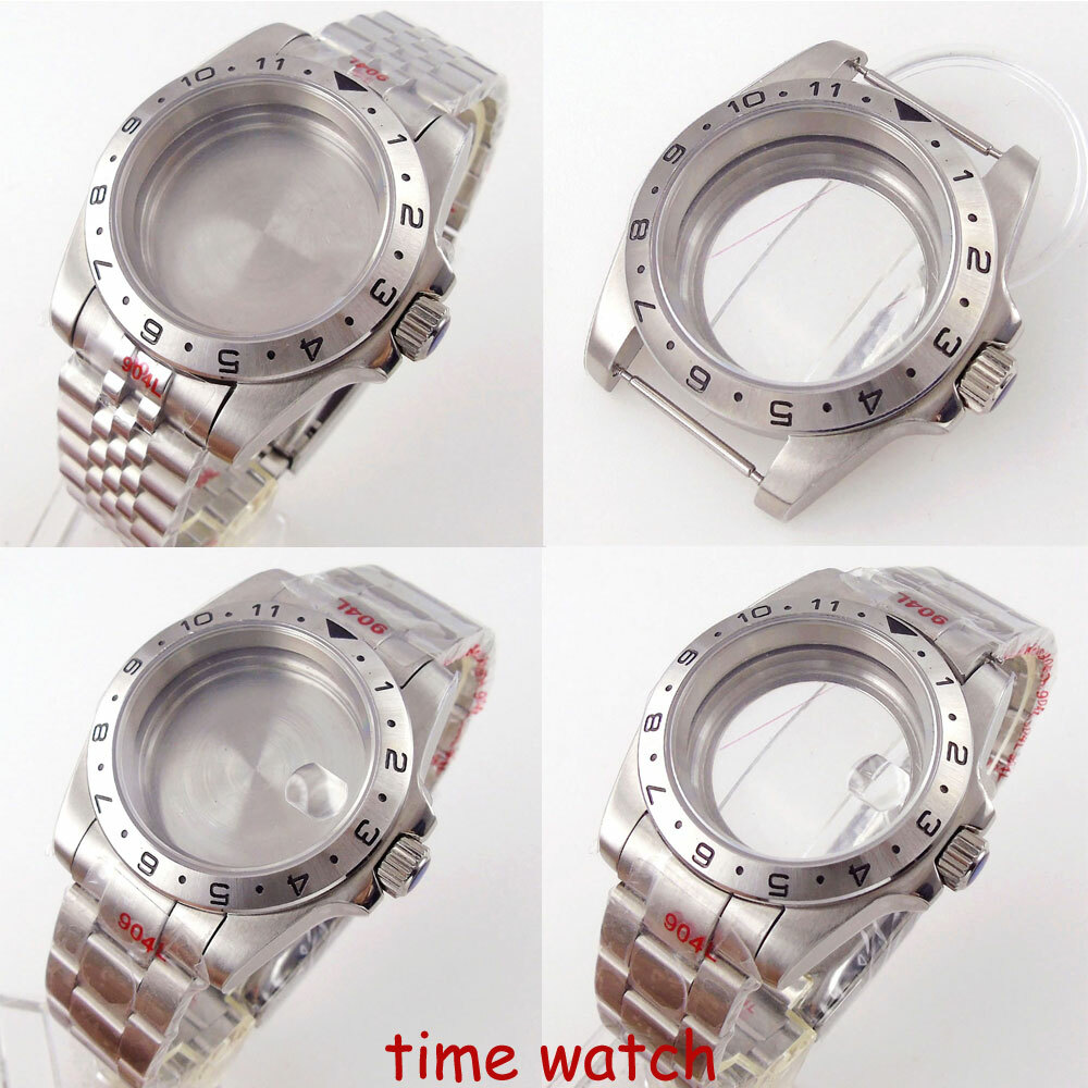 39mm Sapphire Glass Watch Case Fits NH35 PT5000 ETA2824 Miyota8215 821A DG2813