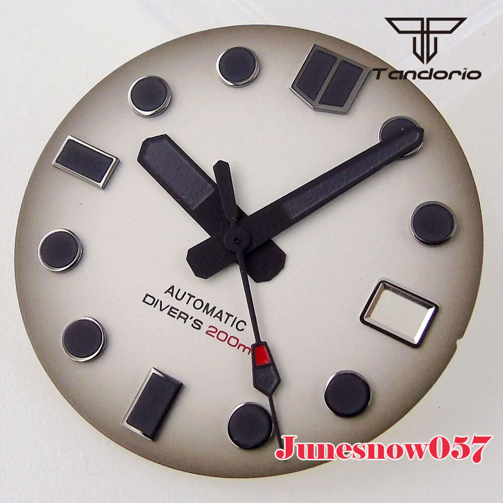 Accessories Parts 29mm Sterile White/Black Men Watch Dial Fit NH35A NH36A SKX007