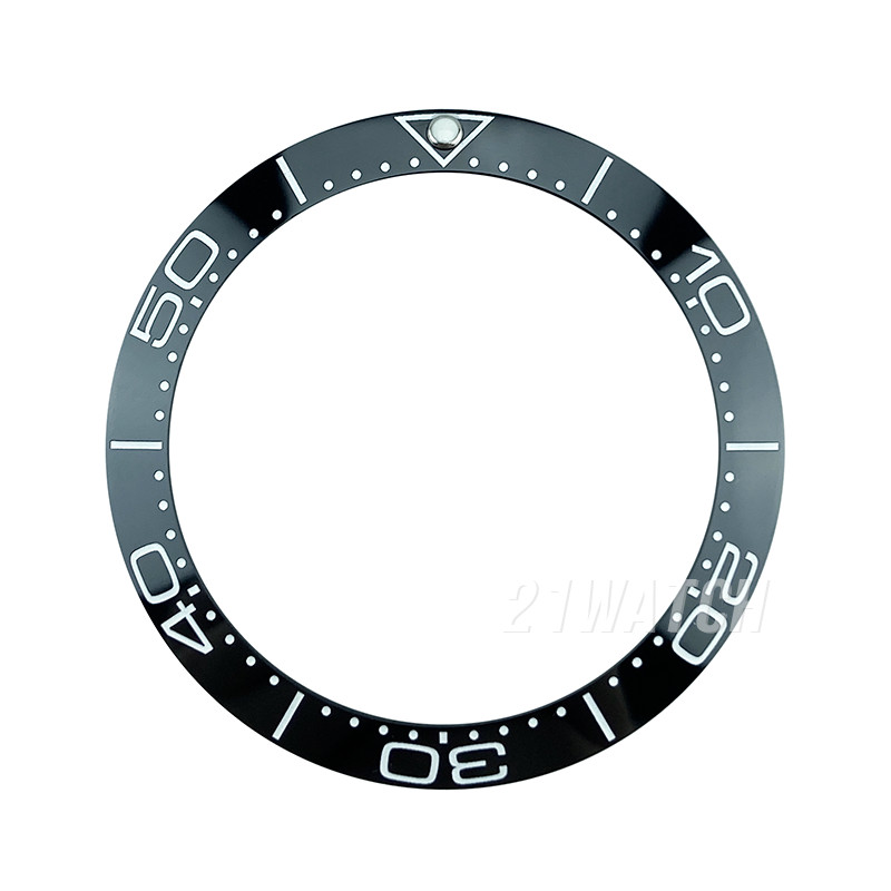 Unused 38mm Black/Blue Ceramic Bezel Insert For SKX Mod Seamaster Sub Diver
