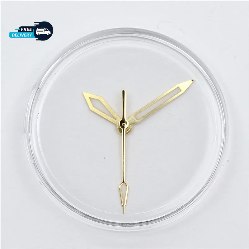 Polished Watch Hands C3 BGW9 Green Blue Lume For NH35 NH36 Movement Mod Parts