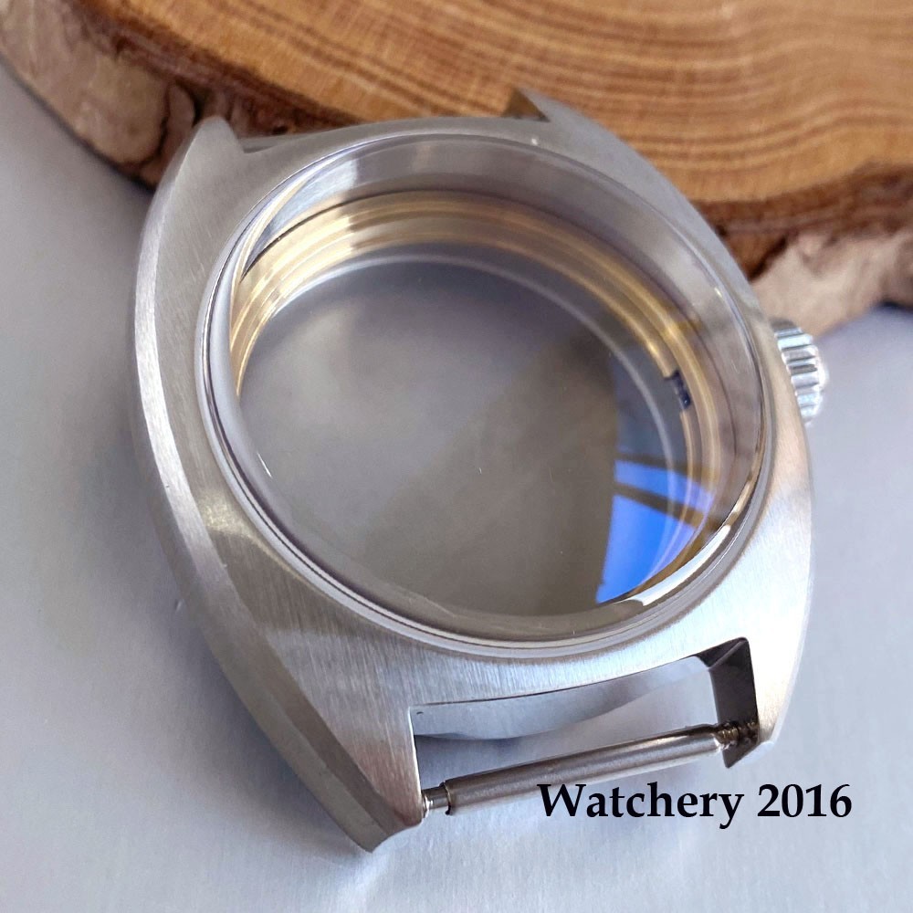 36mm Double Domed Sapphire Crystal Glass Watch Case Dial Set Fit NH35/PT/Miyota