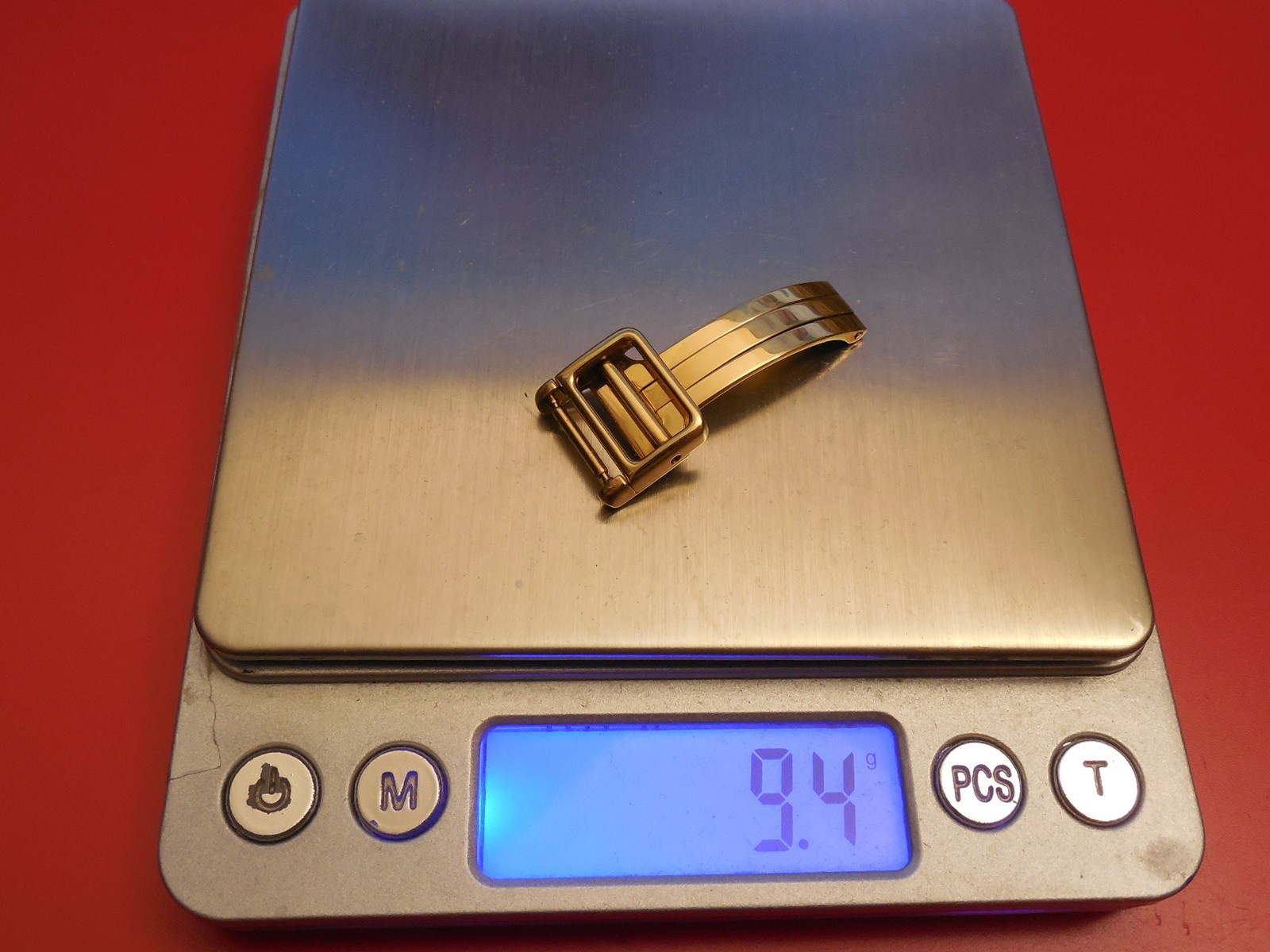 EBEL SOLID 18K GOLD 12MM / 15MM DEPLOYMENT CLASP BUCKLE FOR DISCOVERY 1911 SPORT