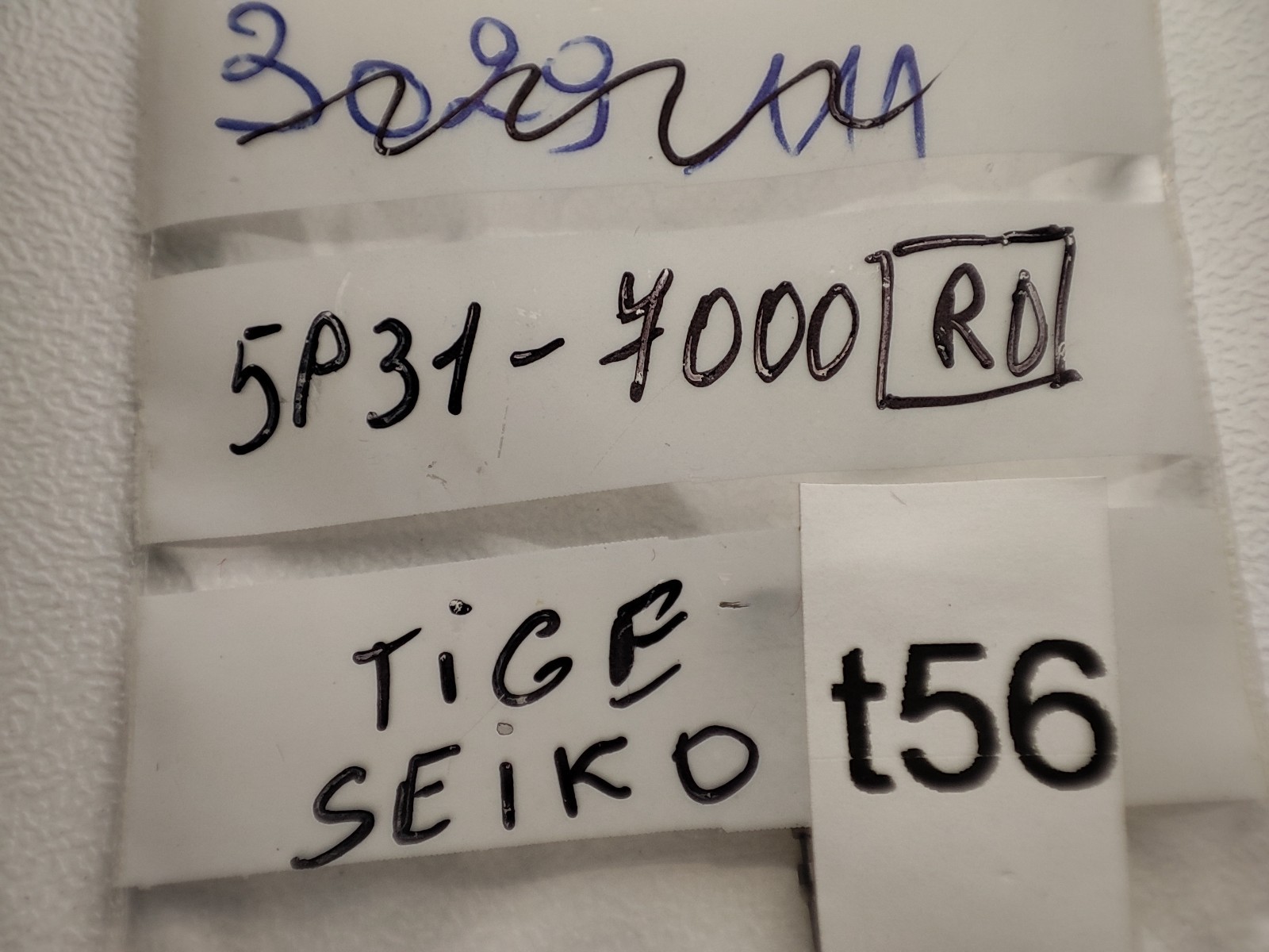 Tige Seiko 5P31 7000 RD Seiko 2400A Seiko M11 Seiko 5420A seiko 4633 Seiko 1280